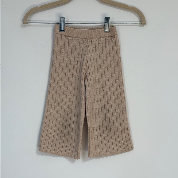 Zara Cozy Tan Knit Kids Bottoms and top - adorable set - Picture 2 of 6